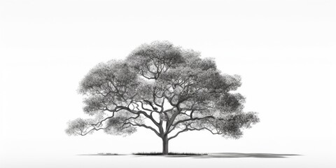 Poster - A black and white photo of a tree. Suitable for various creative projects