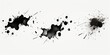 Abstract black and white photo of ink splatters. Can be used for artistic projects or as a background texture