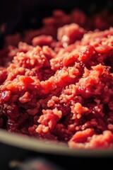 Poster - A close-up view of a bowl filled with delicious meat. This image can be used to showcase appetizing food or for culinary-related projects