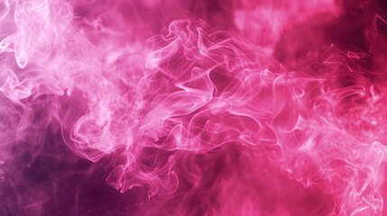 Poster - A close-up view of swirling red and pink smoke. Perfect for adding a vibrant and ethereal touch to your creative projects