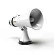 © Andrii Yablonskyi - Megaphone isolate, style png with White background, illustration, long distance view, object in the center of the image сreated with Generative Ai