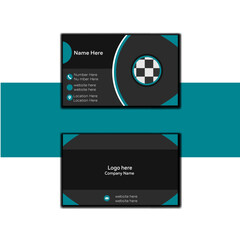 professional business card design.
clean business card.
Double-sided creative business card template.