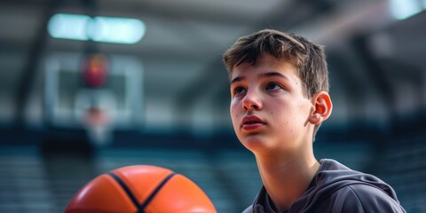 Poster - Basketball player teenage boy