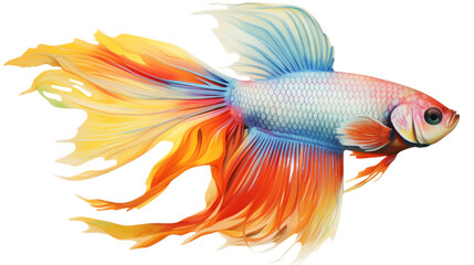 Wall Mural - Fish. Isolated on a white background png like