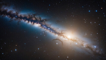 Wall Mural - galaxies and star constellations in deep space and cosmos, fragment of the universe on high definiti