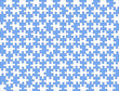 Puzzle in weiß und blau,
Vektor Illustration
