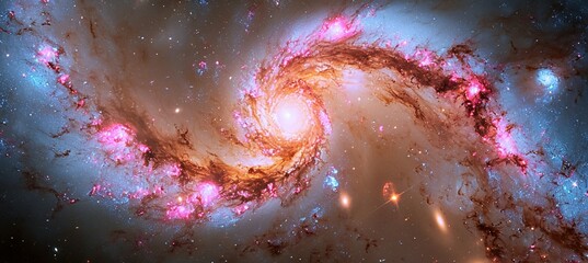 Celestial Waltz: A Harmonious Spectacle Unveiled in the Cosmic Dance of Two Colliding Galaxies, Unraveling the Mysteries of Interstellar Collision and Formation.