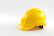 © Kateryna - Yellow safety helmet on a white background, Engineering architecture concepts, Banner design