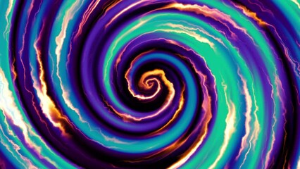 Aufkleber - Endless abstract spiral. Seamless looping footage 4k. Abstract loop background