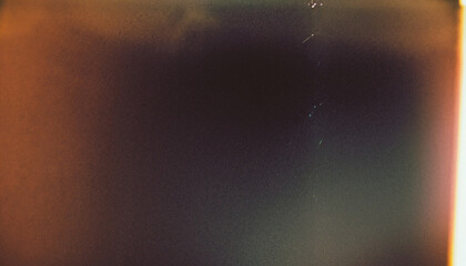 designed film texture background with heavy grain, dust and a light leak real lens flare shot in stu
