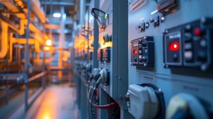 Low voltage switchgear at power plant