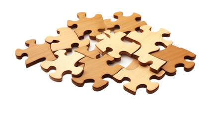 Wall Mural - Puzzle Piece. Isolated on a white background png like