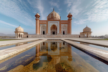 Poster - a 360-degree video tour of a historic landmark, offering an immersive exploration. concept of virtua