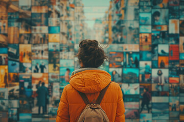 Poster - a creative video collage of various people's daily routines, showcasing human commonalities. concept