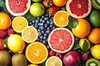 A vibrant display of nutrient-rich citrus fruits, bursting with flavors and colors, symbolizing the beauty and benefits of natural and local produce in a healthy and delicious diet