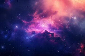 Wall Mural - nebula and galaxies in space. abstract cosmos background