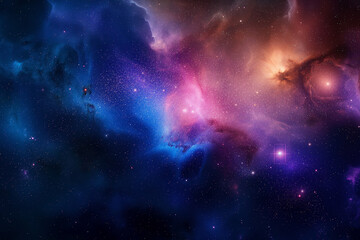 nebula and galaxies in space. abstract cosmos background