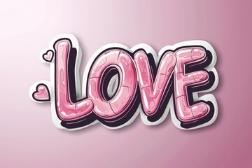 Poster - Bold and modern typography intertwines with sleek graphics to create a stunning logo that exudes elegance and professionalism in its pink and black design