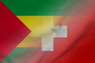 Sao Tome and Principe and Switzerland official flag international relations CHE STP