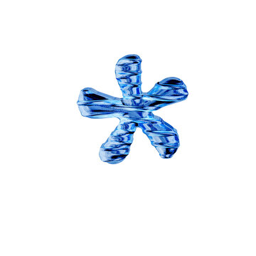 Fluted blue ice symbol