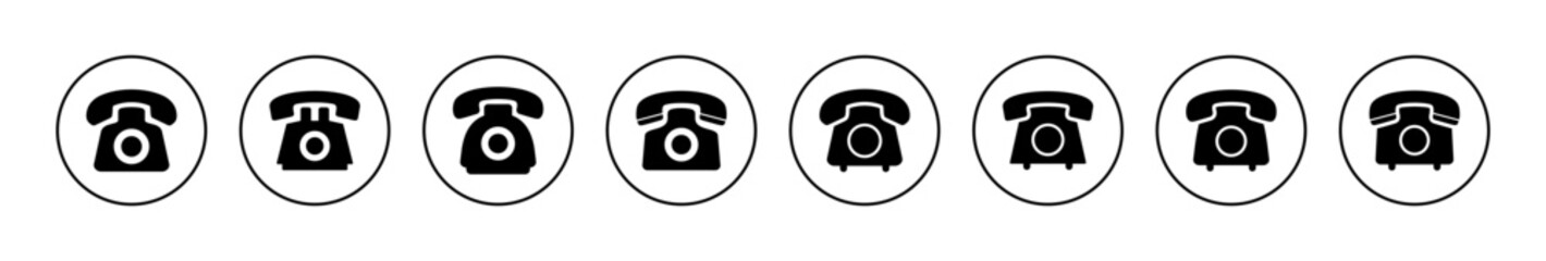 Canvas Print - Telephone icon vector. phone sign and symbol