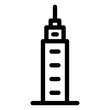 skyscraper building icon 