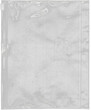 Stylish and transparent plastic envelope, slightly wrinkled, with a white zipper. PNG file for overlay effect, PVC envelope bag with zipper. PNG file layout. Polyethylene overlay texture