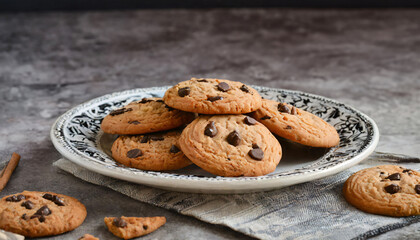 Canvas Print - Chocolate chip cookies 