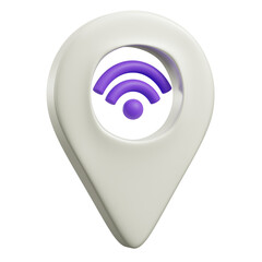 Sticker - smart location icon 3d render