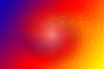 Poster - Abstract vibrant background of bordering warm and cool colors.