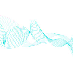 Poster - Abstract Gradient Wavy Line Decoration