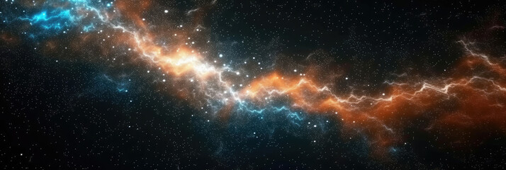 Wall Mural - milky way space scene background. night sky with star fields and nebula. for game or technology back