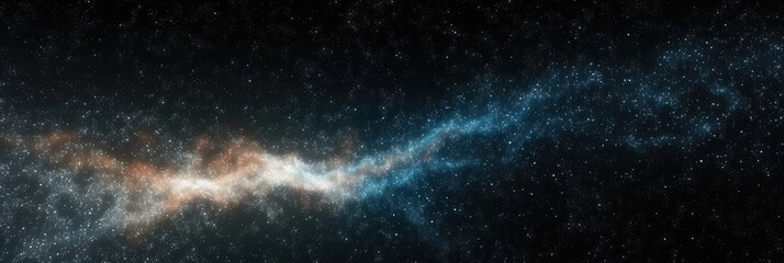 Wall Mural - milky way space scene background. night sky with star fields and nebula. for game or technology back