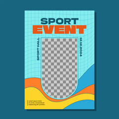 Wall Mural - Sport event poster design template