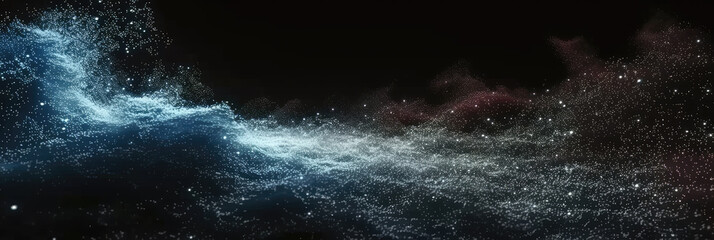 Wall Mural - milky way space scene background. night sky with star fields and nebula. for game or technology back