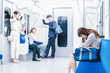 © maroke - 電車内で腹痛に苦しむ女子高生