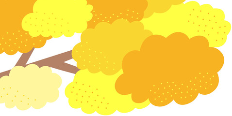 Wall Mural - cute yellow tree