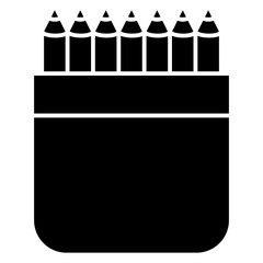 Poster - pencil set stationery icon
