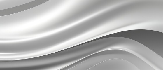 Elegance meets modernity with this abstract silver metallic metal waves texture, perfect for a striking background banner, Ai Generated.