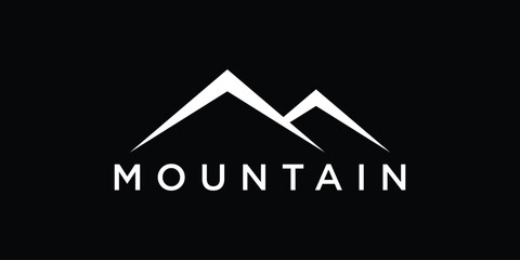 Wall Mural - Mountain logo design template vector