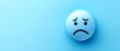 Sad emoji. Blue Monday.