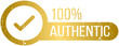 © N2 - 100% golden authentic stamp vector illustration