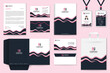 Stationery mockup vector megapack set. Template for industrial or technical company.