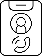 Poster - caller  icon