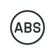 © Altop Media - ABS plastic for 3D printing isolated icon, ABS polymer vector symbol with editable stroke
