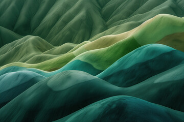 Poster - Surreal colorful landscape inspired by Zhangye Danxia mountains. Background image. Created with Generative AI technology