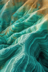 Poster - Surreal colorful landscape inspired by Zhangye Danxia mountains. Background image. Created with Generative AI technology