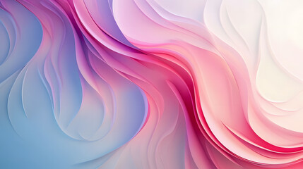 Fototapete - A colorful abstract background with a very smooth wallpaper powerpoint , smoke background with wavy lines , banner, space for text, wallpaper and background, Generative AI.