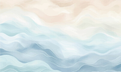 Wall Mural - abstract pastel coloras watercolor background