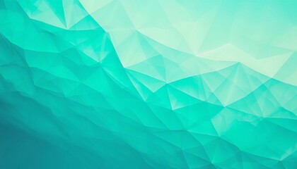 Canvas Print - low poly turquoise background